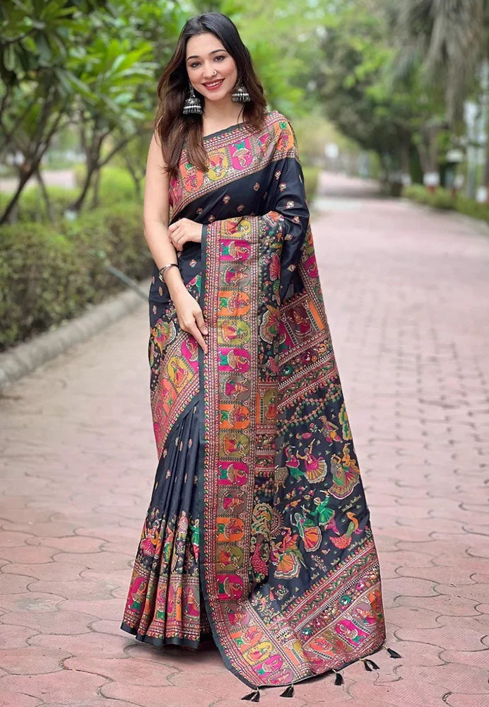 Pashmina Kashmiri Fancy Party Wear Saree
