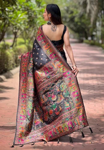 Pashmina Kashmiri Fancy Party Wear Saree